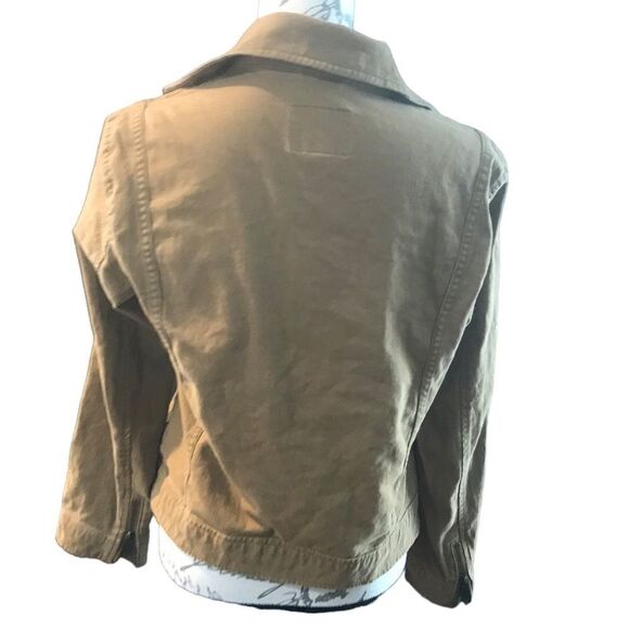 Old Navy Brown Moto Jacket Size Medium - Picture 4 of 10